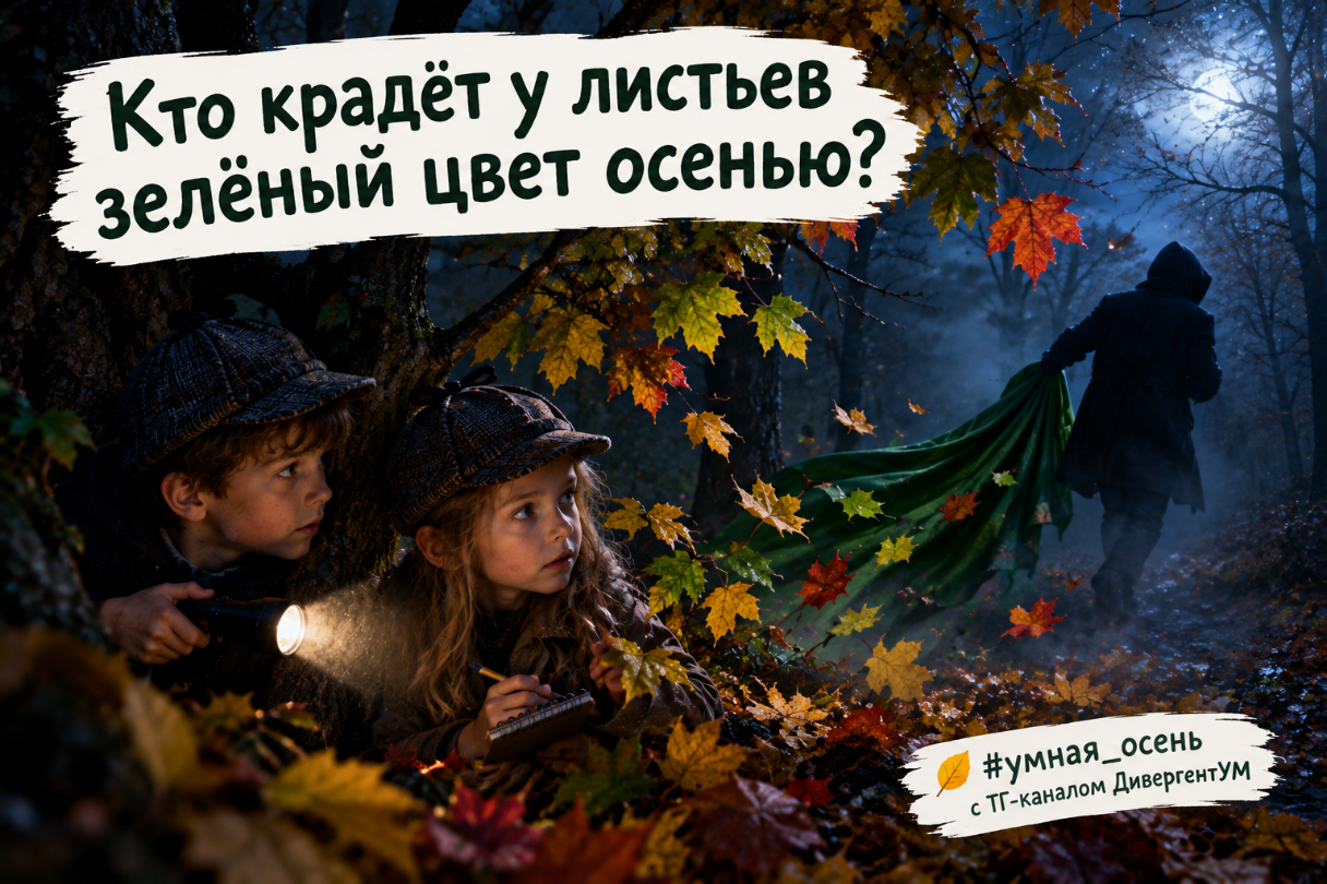 Эксперимент с осенними листьями