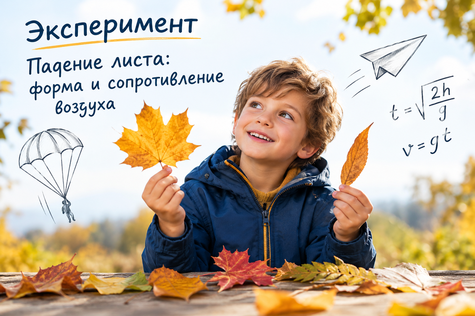 Осенний листопад - эксперименты с детьми